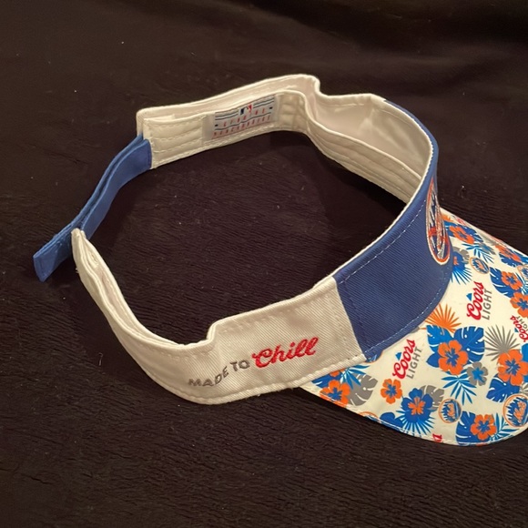 Mets/Coors Light Hawaiian-Style Wrap Around Visor - Picture 4 of 5
